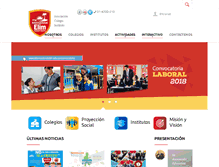 Tablet Screenshot of internacionalelim.edu.pe